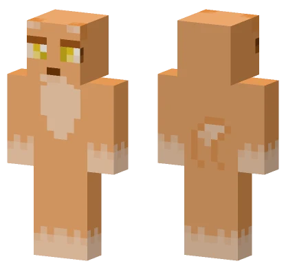 Orange Fox Minecraft skin