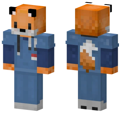 Orange Fox Boy Minecraft skin