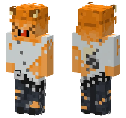 Orange Fox Boy Minecraft skin