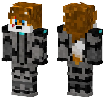 Orange Fox Character Minecraft skin