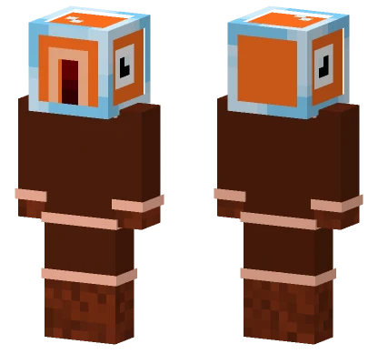Orange Fox Creature Minecraft skin