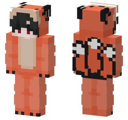 Orange Fox Creature Minecraft skin