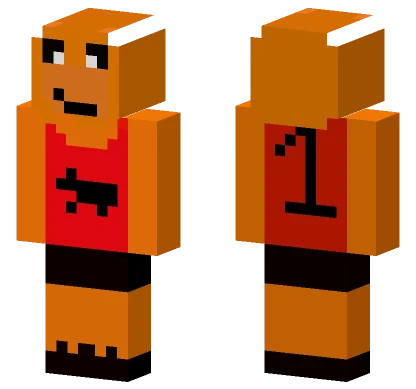 Orange Basketball Boy Minecraft skin