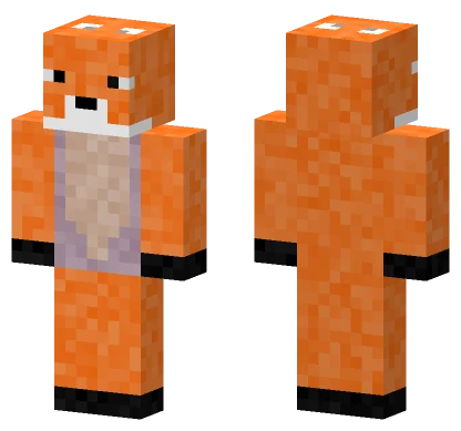 Orange Fox Minecraft skin