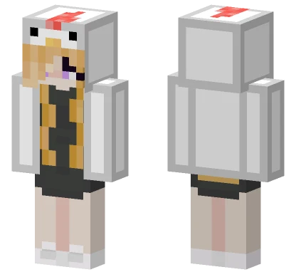 Orange Fox Girl Minecraft skin