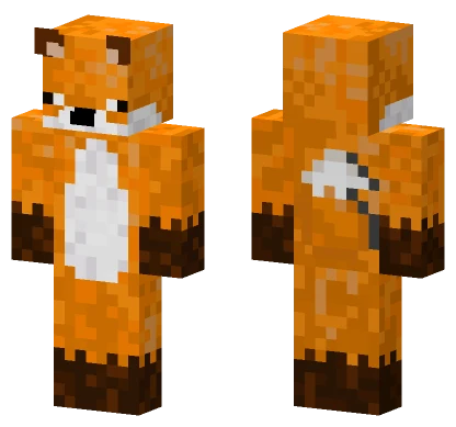 Orange Fox Skin Minecraft skin