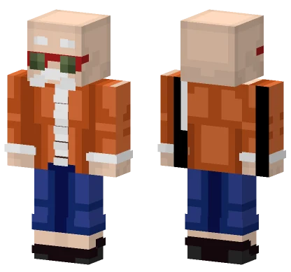 Orange Gi Fighter Minecraft skin