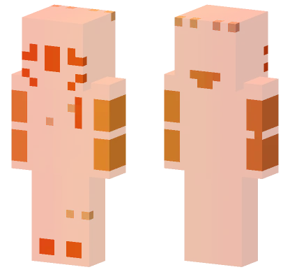 Orange Jelly Girl Minecraft skin