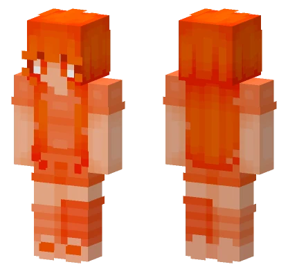 Orange Hair Girl Minecraft skin