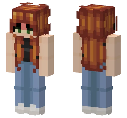 Orange Hair Girl Minecraft skin