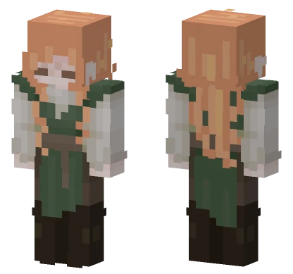 Orange Hair Hunter Minecraft skin