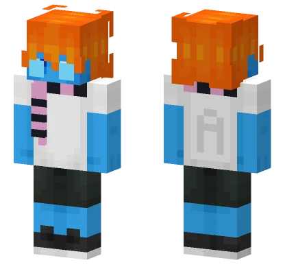 Orange Haired Kid Minecraft skin