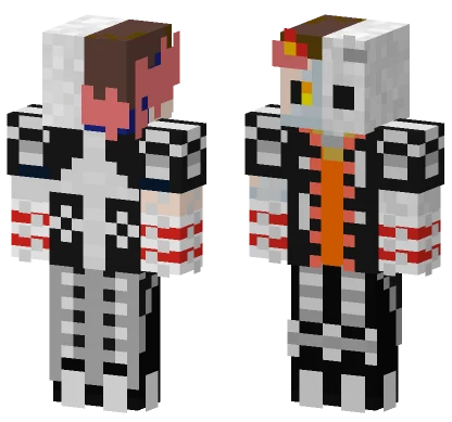 Orange Hoodie Gamer Minecraft skin