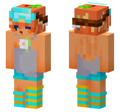 Orange Juice Girl Minecraft skin