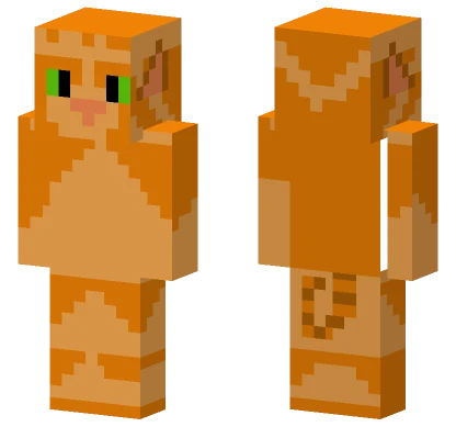 Orange Kitty Cat Minecraft skin