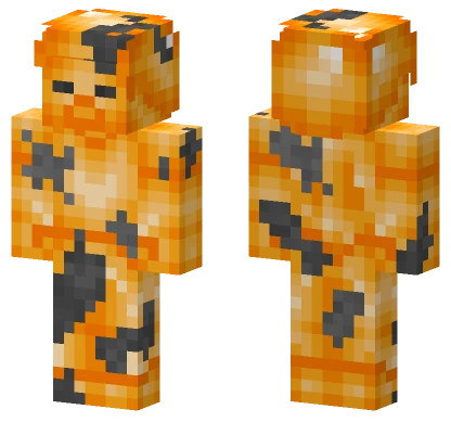 Orange Lava Suit Minecraft skin