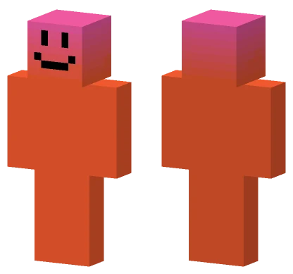 Orange Man With Gradient Minecraft skin