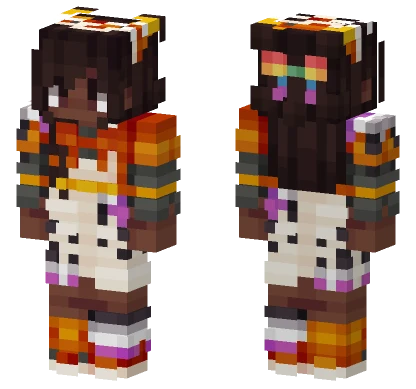 Orange Ocelots MCC Pride Minecraft skin
