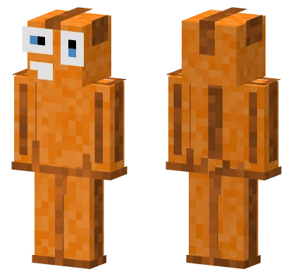 Orange Paperfish Minecraft skin