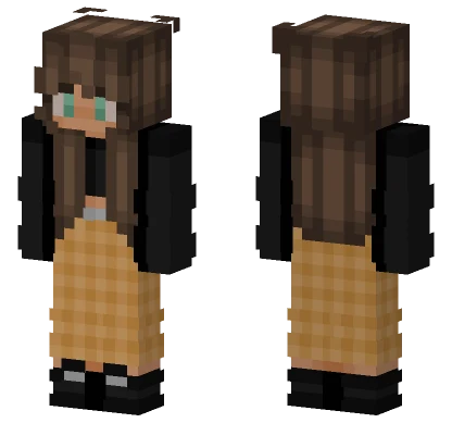Orange Plaid Pants Minecraft skin