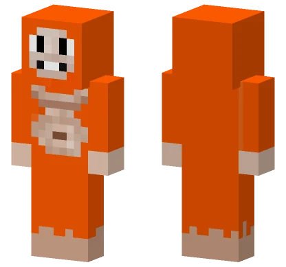 Orange Prisoner Outfit Minecraft skin