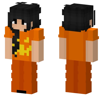 Orange Pumpkin Outfit Minecraft skin
