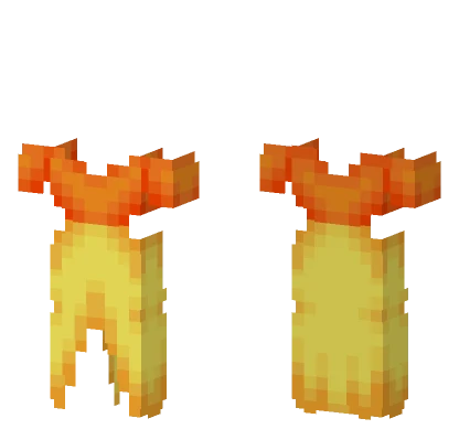 Orange Ruffle Top Gold Skirt Minecraft skin