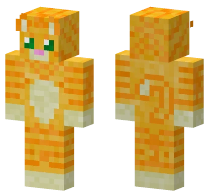 Orange Tabby Cat Minecraft skin