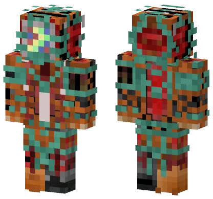 Orange Tech Suit Minecraft skin