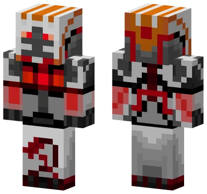 Orange Tech Suit Minecraft skin