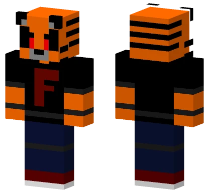 Orange Tiger Boy Minecraft skin