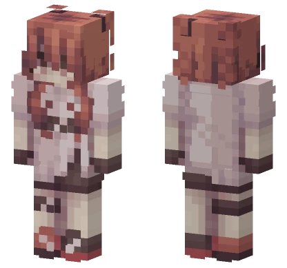 Orange Tiger Hoodie Minecraft skin