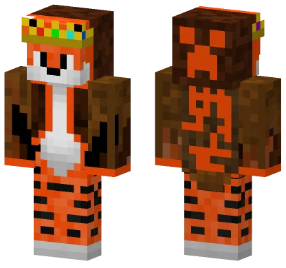Orange Tiger King Minecraft skin