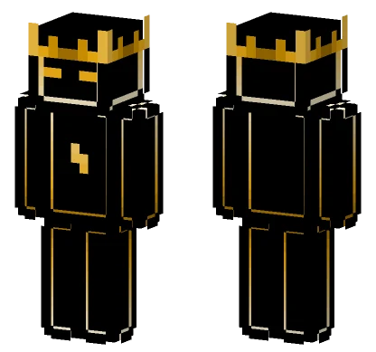 Orange Underglow Crown Minecraft skin