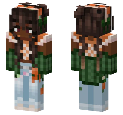 Orange Wolfix Minecraft skin