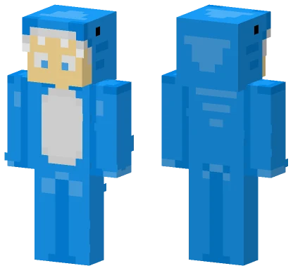 Orestis Blue Shark Minecraft skin