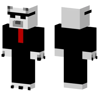 Oso Polar Fino 4px Minecraft skin