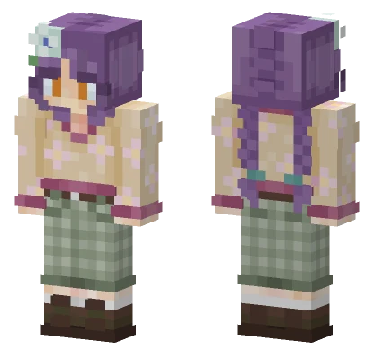 Outdoorsy Violet Minecraft skin