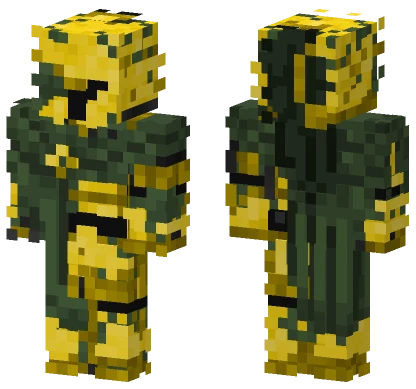 Overgrown Golden Soldier Minecraft skin