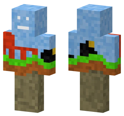 Overworld Nether Terrain Minecraft skin
