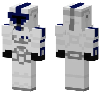 P1 Clone Trooper Lieutenant Navy Blue Minecraft skin