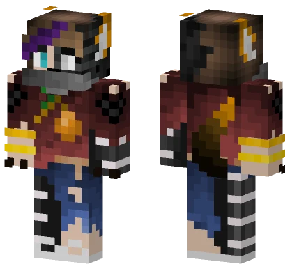 Paige As A Wither Fox Minecraft skin