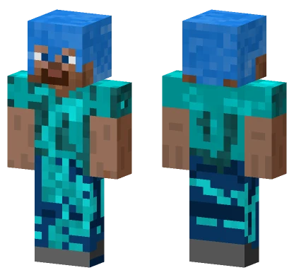 Paint Drip Steve Minecraft skin