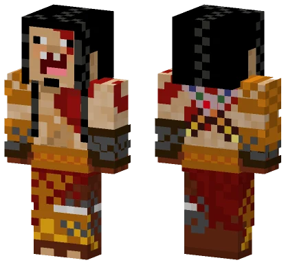 Paisana Kratos Minecraft skin