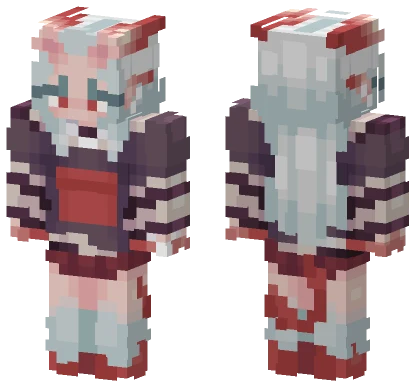 Pale Anime Girl Minecraft skin