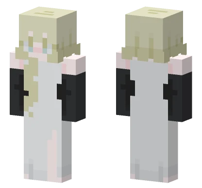 Pale Blonde Hair Minecraft skin