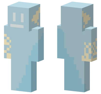 Pale Blue Creature Minecraft skin