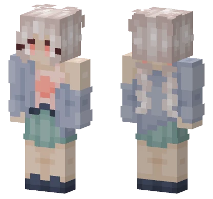 Pale Blue Mage Minecraft skin