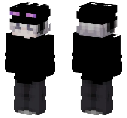 Pale Enderman Child Minecraft skin