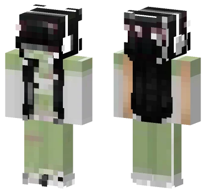 Pale Green Froggy Outfit Minecraft skin